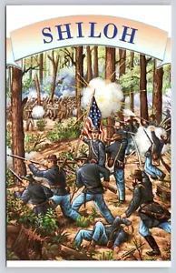 Postal Batalla de Shiloh Iglesia Tennessee 1994 USPS Guerra Civil Americana - Imagen 1 de 2