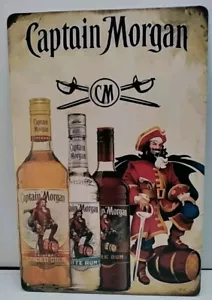 Metal Sign - Captain Morgan Rum- Vintage Look Reproduction - Picture 1 of 4