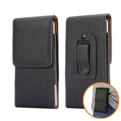 For Motorola Edge 2025 / Edge 2024 Belt Clip Loop Holster Pouch Leather Case - Image 1 of 4