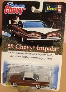 Revell Collectible Chevy 1959 Chevrolet Impala 2-Door Hardtop Brown/White 1:64  - Picture 1 of 2