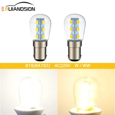 BA15D B15 Led 220V 2W Sewing Machine Light Pendant lamp reading Bulb 300lm  - Image 1 of 4