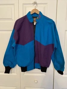 Vintage Bee Wild Herren Med Western Jacke USA Bull Riders Only Mantel türkis lila - Bild 1 von 9