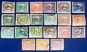 21 estampillas antiguas de Checoslovaquia de 1919 - Lote #56s - Imagen 1 de 1