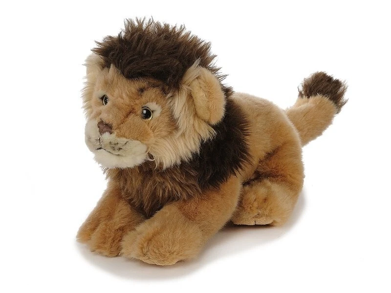EURO SOUVENIRS Süßer Löwe aus Plüsch 20x38x17cm Kuscheltier Plüschtier Wildtiere Geschenk Teddy