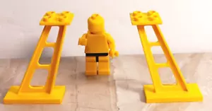 LEGO Bridge Supports X2 Overpass Highway YELLOW Angle 2x4 Bottom 2x2 Top Grider - Picture 1 of 1