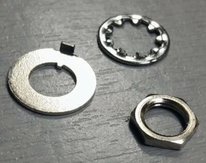 Juego de tuercas y arandelas Sustainiac Mini interruptor de palanca cromadas - Imagen 1 de 1