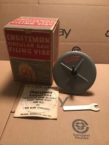 Vintage Craftsman Circular Saw Filing Vise 9-3531 3531 In Original Box - Picture 1 of 3