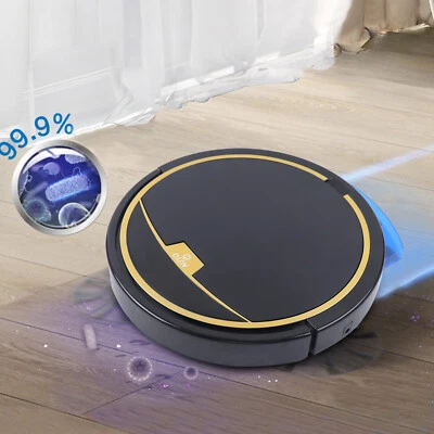 Smart Robot Wet Floor Mop Cleaner Sweep Carpet 3 in 1 Rechargeable & Water Tank - Image 1 of 4