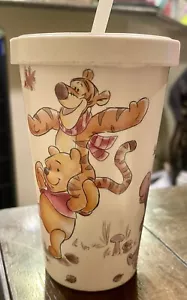 Disney WINNIE THE POOH VACACIONES DE NAVIDAD Vaso de Paja Nuevo Ecológico 16oz - Imagen 1 de 12