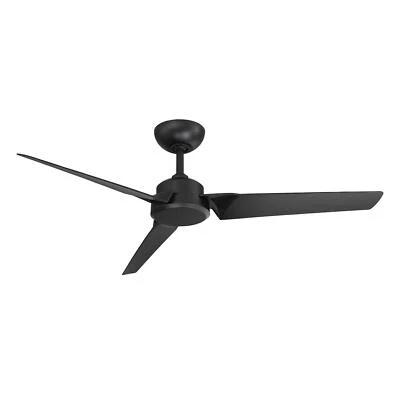 Roboto Smart Indoor and Outdoor 3-Blade Ceiling Fan 52in Matte Black with Remote - Image 1 of 4