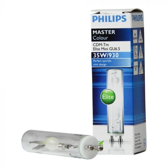 Philips Master Colour Elite mini Cdm-Tm 35W 930 Socket GU6.5 Lamp 35 Watt - Image 1 of 1