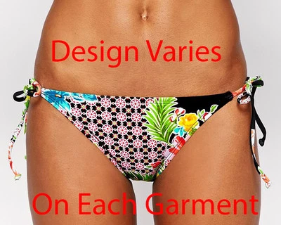 Bikini Lab Junior Para Mujer Caliente y Dorado Cuerda Corbata Lateral Bikini Parte Inferior Talla Mediana Foto 1 de 4