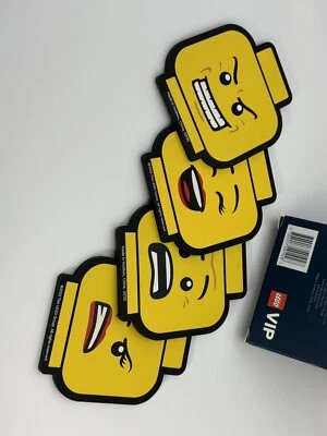 Lego VIP Exclusive Limited Edition Festive Drink Coasters New in Open Box - Image 1 of 2