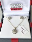 Diamond Set With Tags -Necklace With Pendant, Earrings