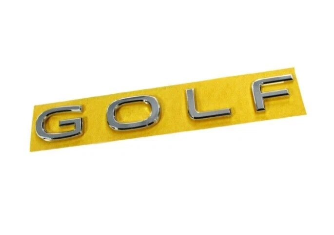 NEW GENUINE VOLKSWAGEN GOLF MK8 REAR GOLF BADGE INSCRIPTION EMBLEM CHROME - Image 1 of 1