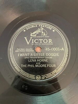Victor 45-0001 - 78rpm Record - Lena Horne (Doggie / How Long Has This Been) - Image 1 of 4