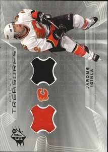 2001-02 SPx Hockey Treasures #HTJI Jarome Iginla Jsy