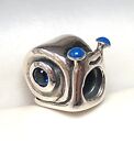 RETIRED Authentic CHAMILIA Sterling Silver Blue CZ Happy Garden Snail Charm