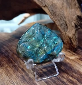 Beautiful Carved Labradorite Teardrop (8) - Picture 1 of 1