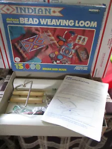 Pastime Indian Bead Weaving Loom Kit Deluxe Metal Frame 1993 New in Open Box - Picture 1 of 18