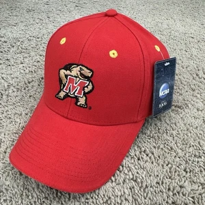 Gorra Maryland Terrapins Firmas Ajustable Roja Testudo Mascota Logo Gorra Nueva con Etiquetas - Imagen 1 de 8