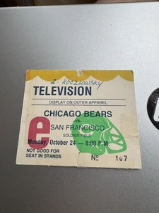 1988 pase de prensa 49ers Bears Richard Dent bateadores Montana - Imagen 1 de 2