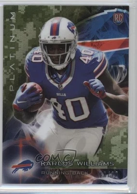 2015 Topps Platinum Rookies STS Refractor /10 Karlos Williams #129 Rookie RC - Image 1 of 2