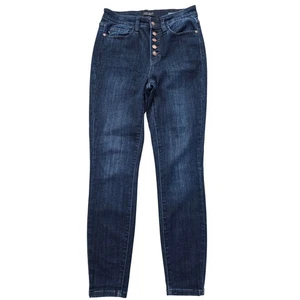 Judy Blue Jeans High Rise Skinny Fit Dark Wash Button Fly Gr. 5 27 - Bild 1 von 11