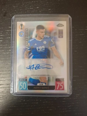 2021-22 Topps Match Attax Chrome UCL - Harvey Barnes autogram AC-HB - Leicester - Image 1 of 2