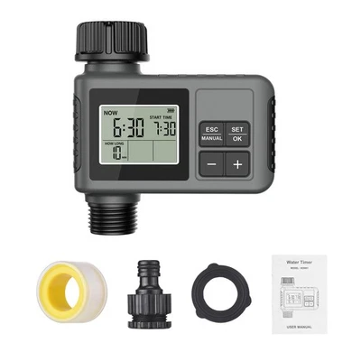 Water Timer Irrigation System Programmable Garden Watering Sprinkler 1 Outlet^ - Image 1 of 4
