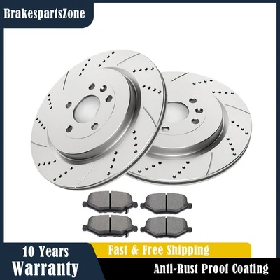 REAR Brake Rotors Pads fit for Lincoln MKS 2013-2016 MKT 2013-2019 Heavy Duty - Image 1 of 4