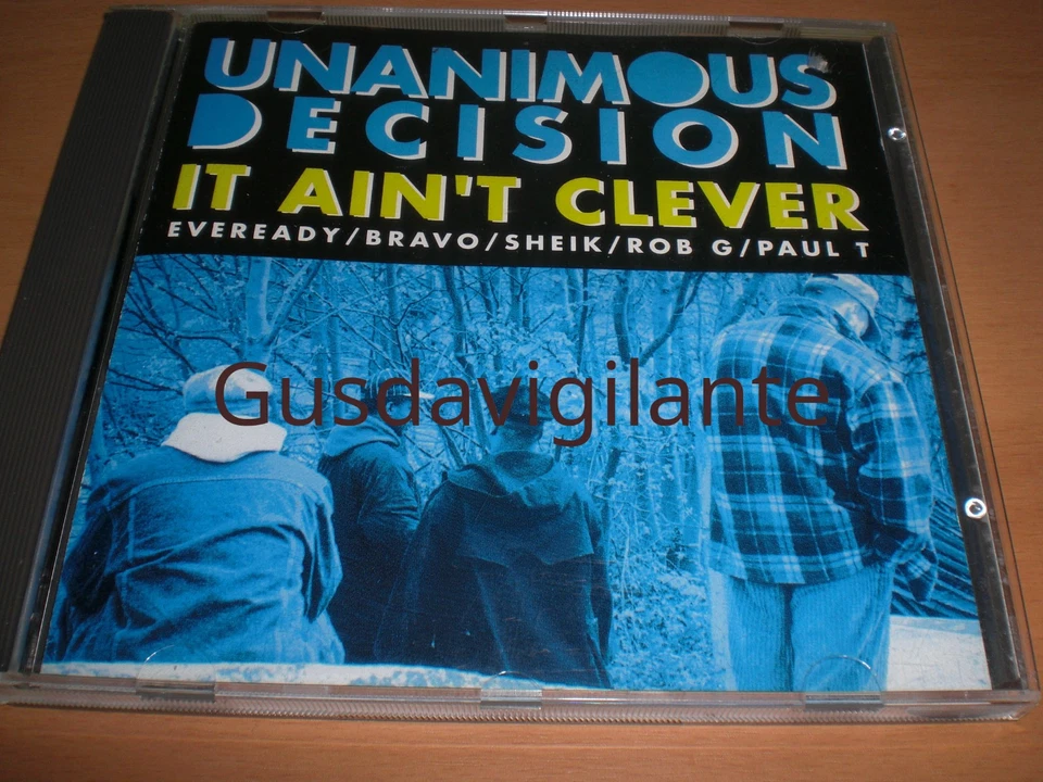  Unanimous Decision ‎– It Ain't Clever CD 1993  - Image 1 of 3