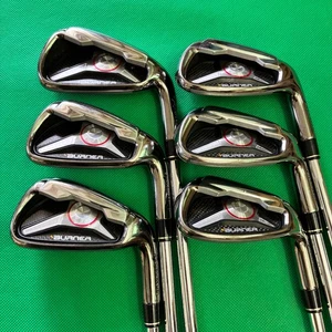 Taylormade Burner 2009 Iron Set 6pcs 5-Pw Stiff N.S.Pro 950GH Golf Clubs - Picture 1 of 12
