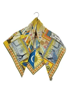 HERMES 22AW OBJETS DE CURIOSITE Carr 90 Scarf No Accessories - Picture 1 of 4