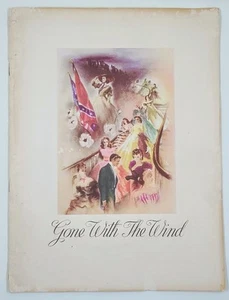 Vintage 1939 "Gone With The Wind" Movie Program Booklet Illustrated Vivien Leigh - Picture 1 of 4