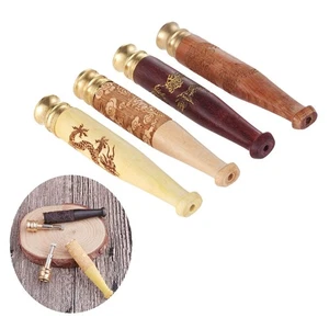 Carved Pipe Mouth Single Filter Cigarette Holder Solid Wood Rod Cigarette Holder - Picture 1 of 12