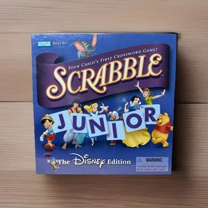 Scrabble Junior Game THE DISNEY EDITION Parker Brothers Ages 5 + Hasbro New - Picture 1 of 3