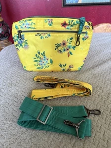 Lug Flare Bright Yellow Floral Crossbody Bag NWOT - Picture 1 of 4