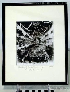 1895 National Republican League Cleveland, Ohio Framed B&W Photo (EE) - Picture 1 of 2