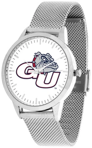 Gonzaga University Bulldogs Watch Silver Mesh Statement Wristwatch Cover