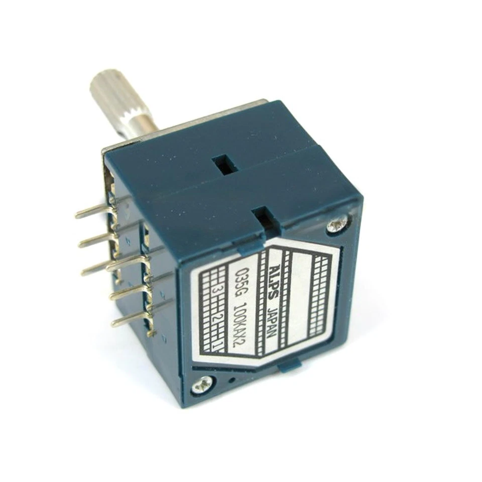 Potentiometer 100K Log ALPS Audio Amp Volume Control Pot Stereo W Loudness - Image 1 of 1