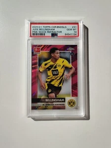 2020-21 Topps Chrome Bundesliga Bellingham Rookie Pink Refractor RC /75 PSA 10 - Bild 1 von 2