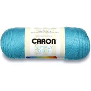 Caron Simply Suave Brites Acrílico Hilo de Punto Aran 170g-9608 Azul Menta - Imagen 1 de 2