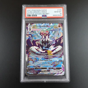 PSA 10 Rapid Strike Urshifu Vmax 170/163 Battle Styles Full Art Pokemon Karte - Bild 1 von 3