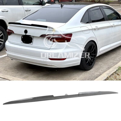 Carbon Rear Roof Trunk Spoiler Lip Tail Wing Kit For Volkswagen VW Jetta MK6 MK7 - Image 1 of 4