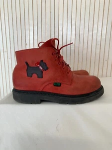 Chaussures Bottines cuir rouge Aster Enfant P.32 C32 - Imagen 1 de 7