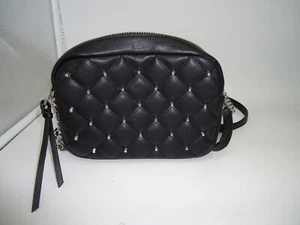 Rebecca Minkoff Black Quilted Studded Crossbody Bag Purse New with Tags (AR) - Picture 1 of 11