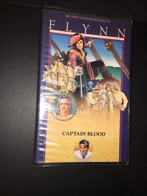VHS Captain Blood Errol Flynn Clamshell  Rare  (1935) Tested Key Video Foto 1 de 4