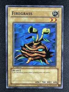 Yu-Gi-Oh! TCG LOB-018 Firegrass 1st Edition Common Normal NM - Picture 1 of 2