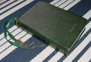 Living Bible paraphrasiert 2213 Pfund grün echtes Rindsleder gebundenes Leder Tyndale '73 - Bild 1 von 14